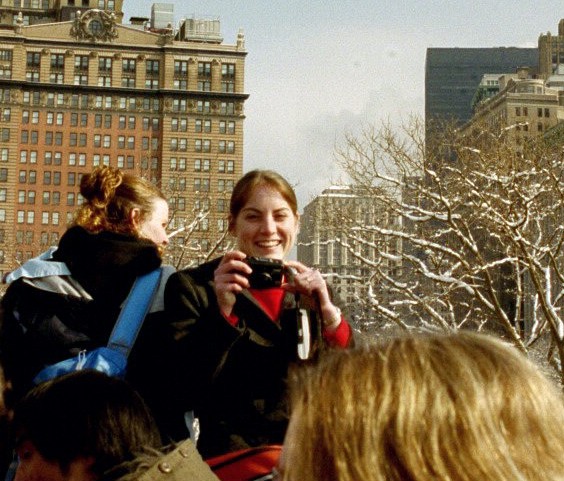 I thought that this was a good pic of Jenny on the Ferry to Liberty Island.